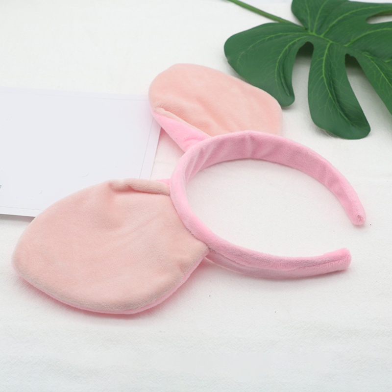 Băng Đô Cài Tóc Tai Heo Nhồi Bông Mềm Mại Chống Trượt Dùng Rửa Mặt / Trang Điểm