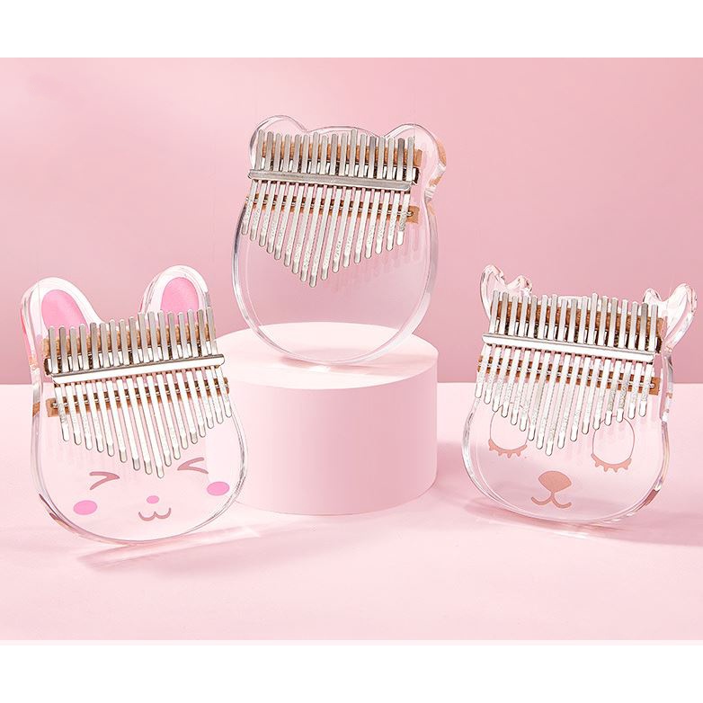 Kalimba Pha Lê Trong Suốt - Kalimba Đầu Hươu Hope Music HP-02 - Tặng Full Phụ Kiện