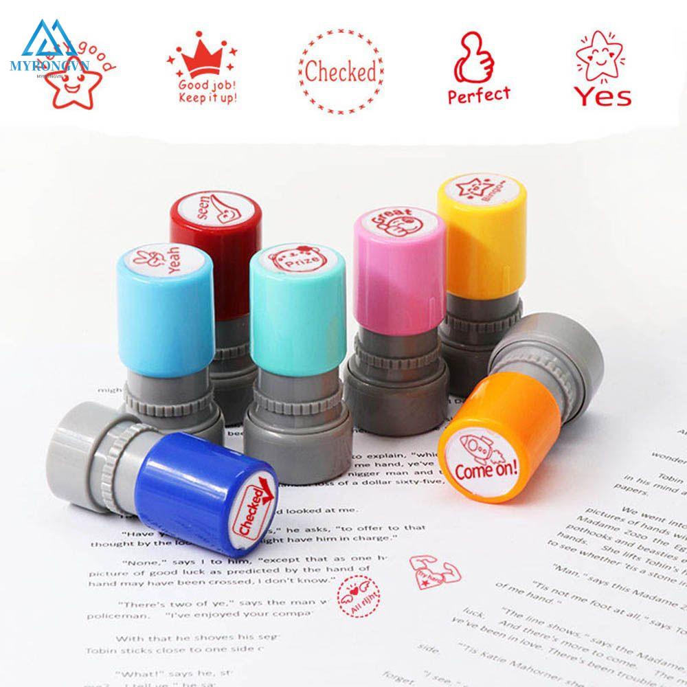 Con dấu đóng thưởng chữ tiếng Anh dùng trong dạy học và văn phòng diy