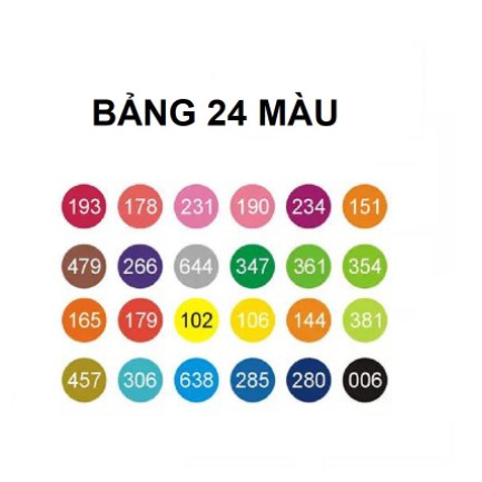 [Nowship] Hộp bút lông màu hai đầu  Art Marker - BAOKE MP2923