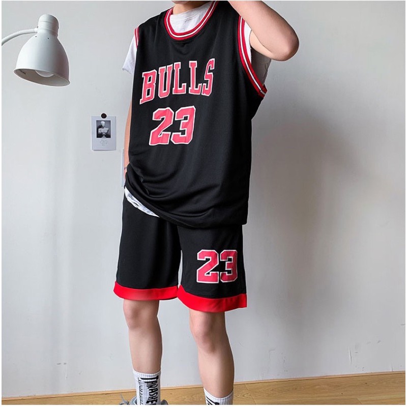Set bộ thể thao bóng rổ chất lưới - Bulls 23