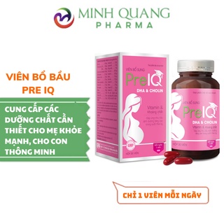 PREIQ [Hộp 30 viên] - Viên uống bổ sung Vitamin và khoáng chất thiết yếu cho phụ nữ mang thai