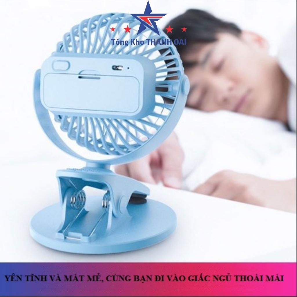 quạt mini cầm tay PHULV để bàn tích điện sạc usb chân đế đa năng MUL70
