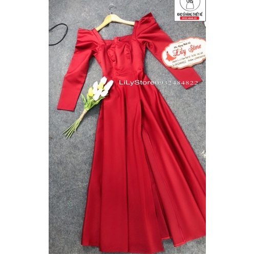 ĐẦM MAXI DÀI TAY XẺ ĐUỒI full size :S/M/L/Xl ( ẢNH VÀ VIDEO CHỦ SHOP TỰ QUAY 100000% )