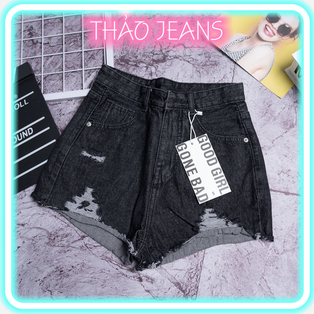 Quần Sọt Jean Lưng Siêu Cao Tôn Dáng Kiểu ULZZANG
