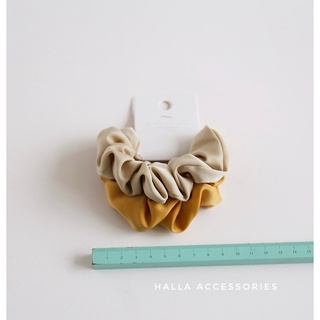 [Set 2 chiếc] Dây tóc Scrunchies Vải lụa nhiều màu HALLA