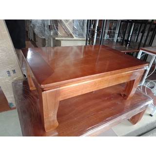 Bàn trà Nhật gỗ tự nhiên 60x40 ( Có Video)