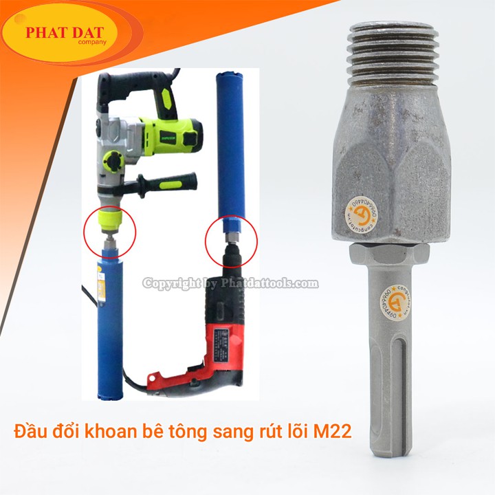 Đầu chuyển đổi mũi khoan rút lõi sang máy khoan cầm tay