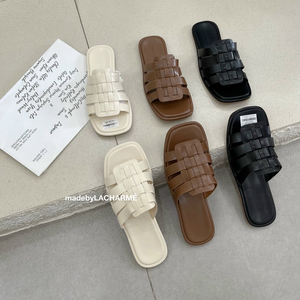 Sandals dép lê đan vuông KOREAN G166-2
