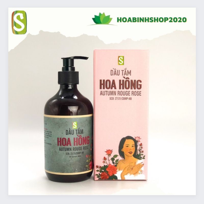 [CHÍNH HÃNG- 500ML] Dầu Tắm Hoa Hồng Sinh Dược- DA ĐẸP MỊN MÀNG THƠM MÁT DỊU DÀNG