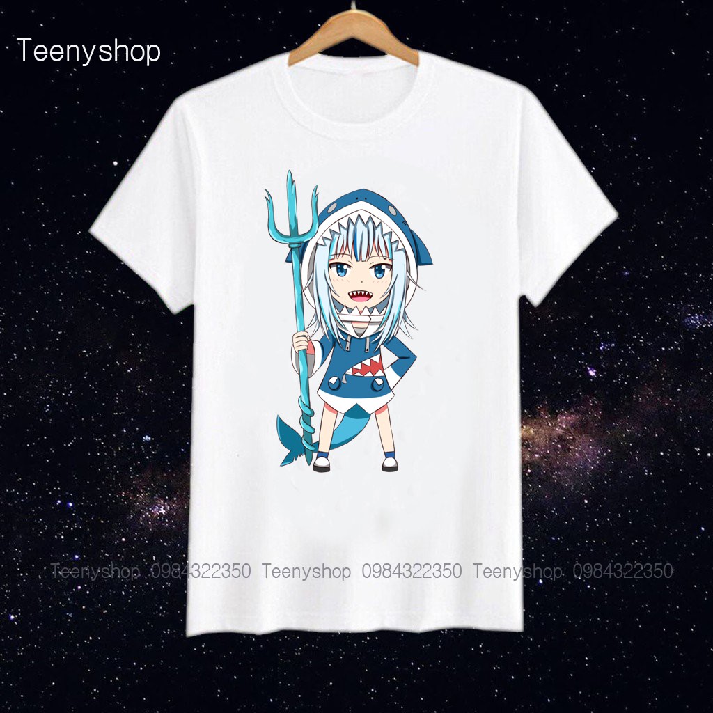 áo thun anime manga Gawr Gura Hololive nhiều mẫu