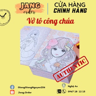 99k Combo 6-8 quyền Công chúa/Oto + 36 bút chì màu Tô màu cho bé