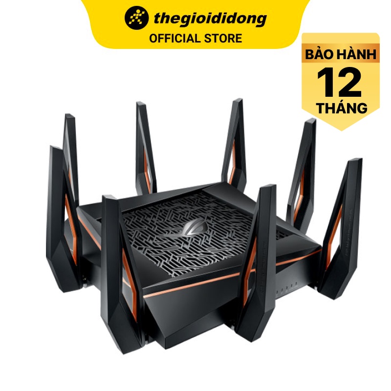 Bộ Phát Sóng Wifi Router Chuẩn Wifi 6 AX11000 Ba Băng Tần Asus GT-AX11000 Gigabit Đen