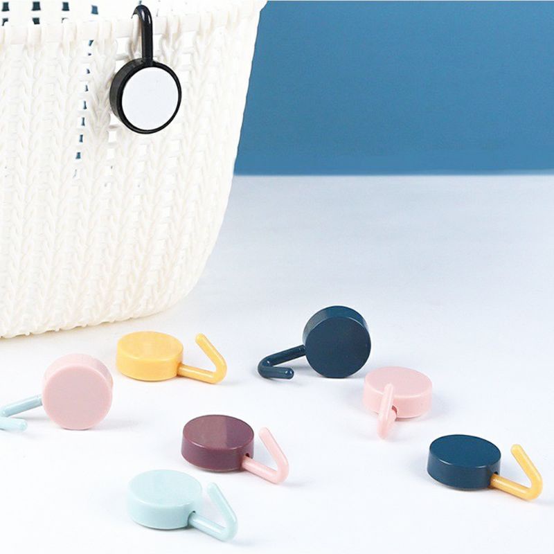 (giá sỉ) 10 móc nhưa tròn dán tường treo đồ vật -gttk