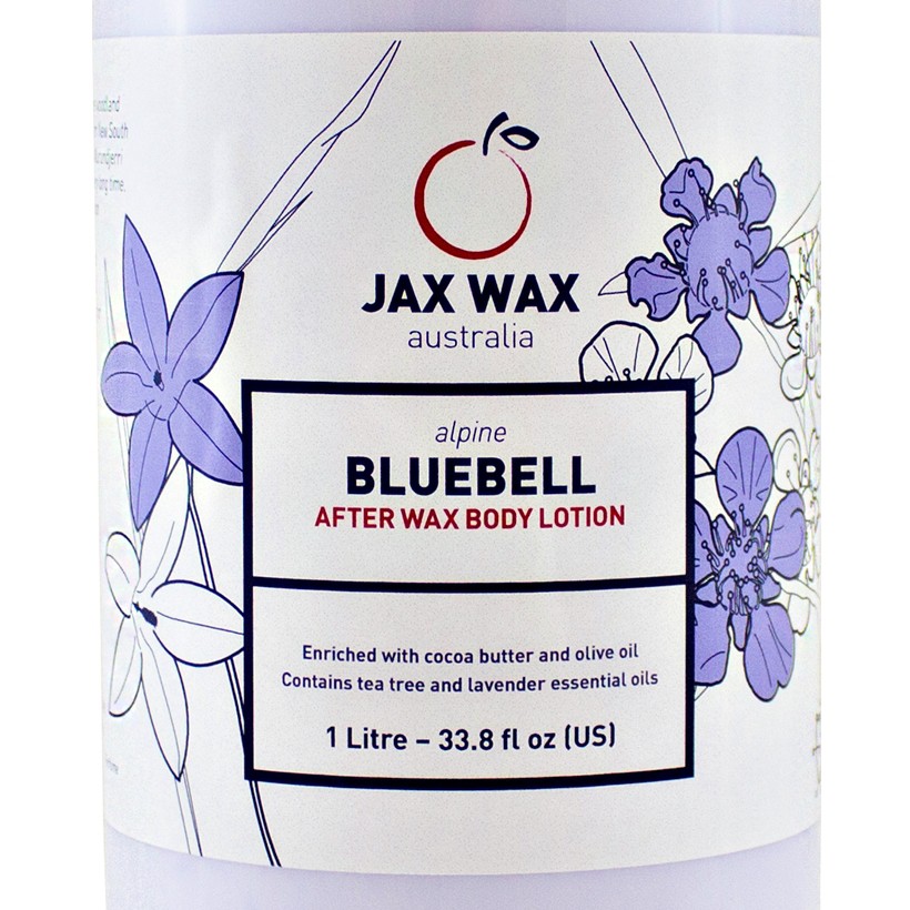 Kem dưỡng sau tẩy lông Jax Wax Bluebell 1L - dịu da nhanh, dưỡng da an toàn sau wax lông, ngừa lông mọc ngược