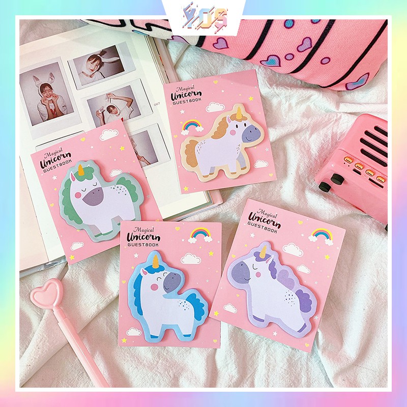 Giấy note (sticky note) hình Unicorn dễ thương