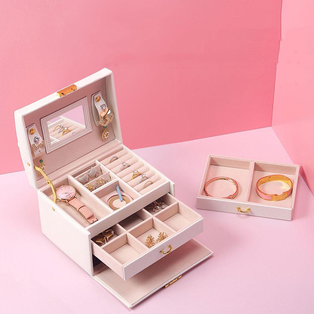 Khay Trưng Bày Nhẫn / Vòng Tay / Nhẫn 3 Tầng Sức Chứa Lớn Đa Năng Phong Cách Vintage MXMUSTY