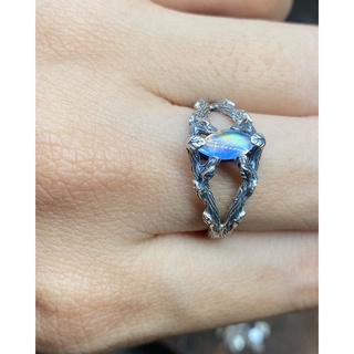 nhẫn bạc 950 moonstone!