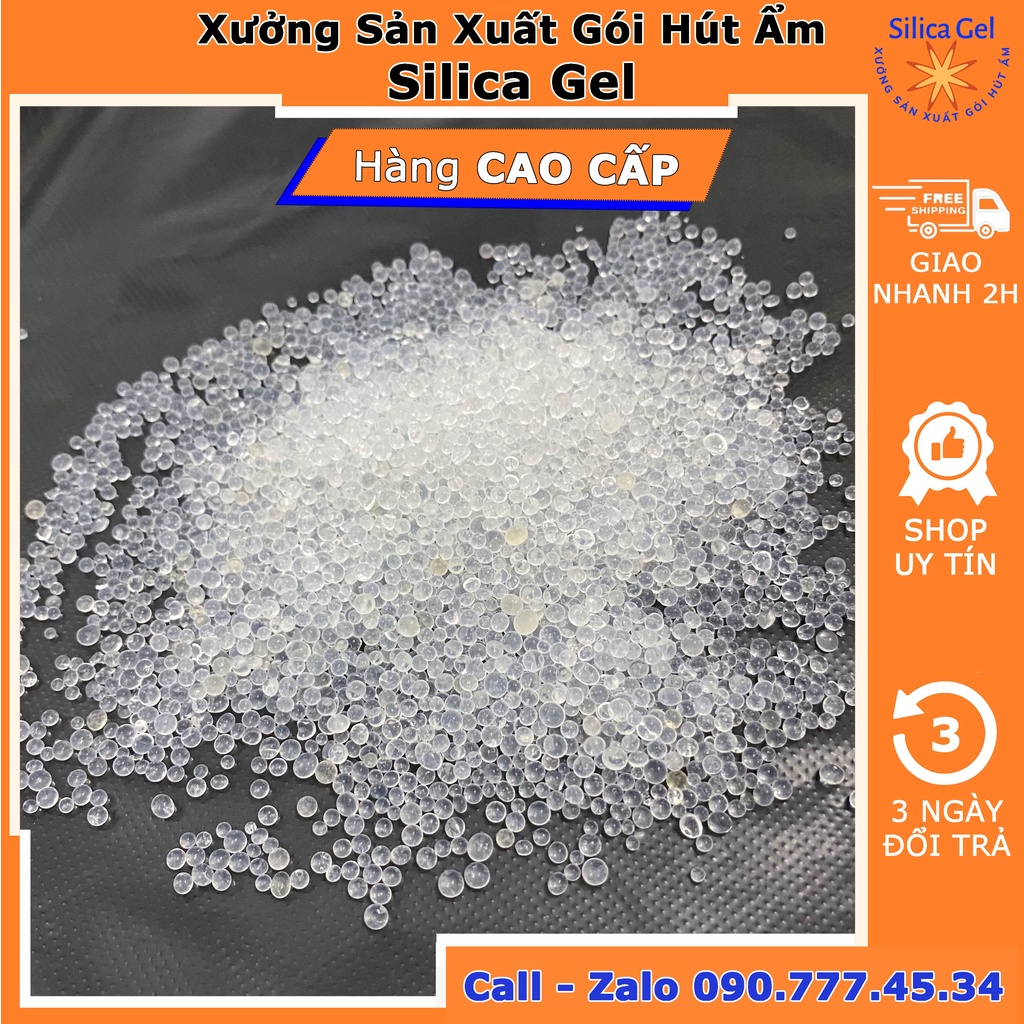 Túi Gói Hút Ẩm 1g/2g/3g/5g/10g/20g/50g/100g Đóng Túi 1Kg/500 Gram/200 Gram - Hạt Hút Ẩm Silica Gel