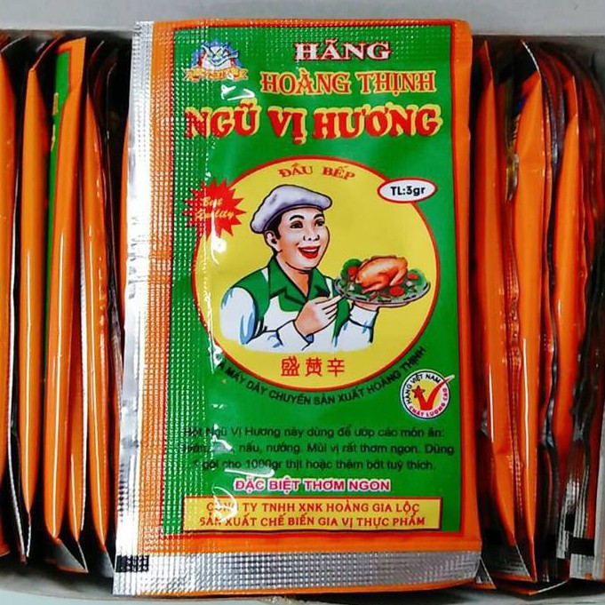 Ngũ vị hương nhãn hiệu Hoàng thịnh gói 3g