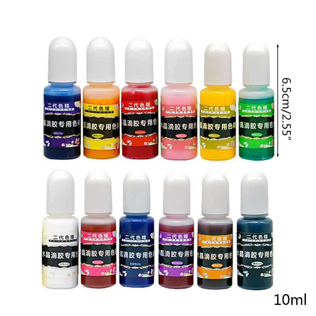 Set 12 Lọ Màu Pha Lê Làm Đồ Thủ Công