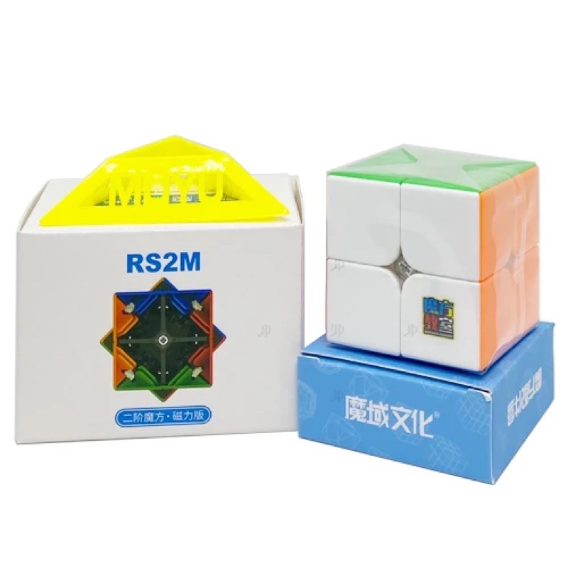 Rubik 2x2 Moyu RS2 M 2020 Có nam châm Hàng chính hãng Moyu Cao cấp RS2M