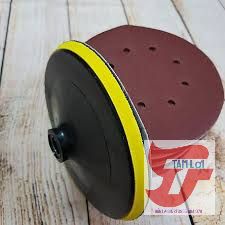 Giấy nhám tròn, nhám dán máy chà gỗ, tường, sắt....loại 1 tấc