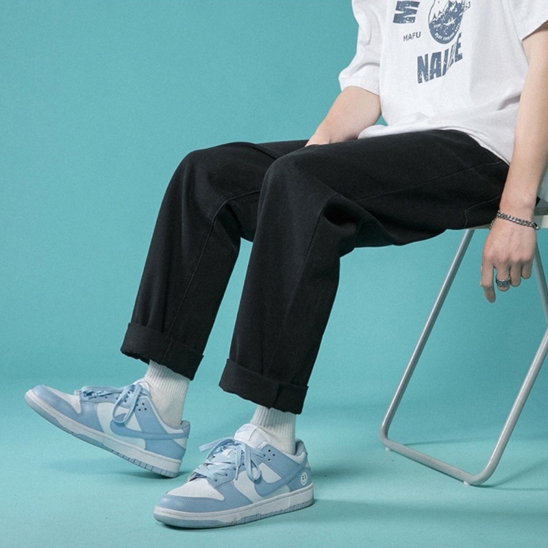 Quần Jean,Quần Jeans Nam-Nữ, quần baggy ống suông mầu Đen, Xanh HOT 2022-Trend Clothing!