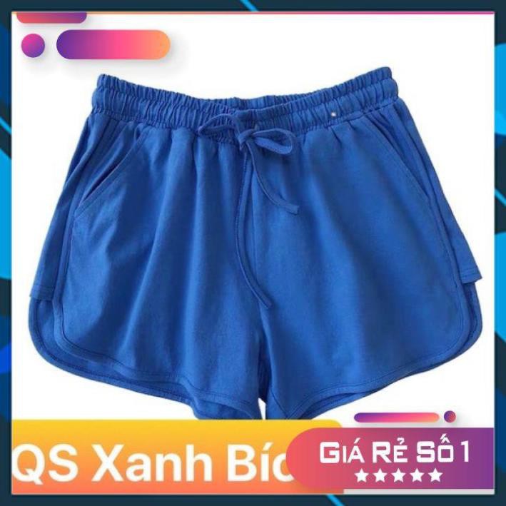 ⚡️ Quần short, quần đùi nữ vải thun da cá cạp cao dây rút, freesize 40-57kg rất đẹp và thoải mái | BigBuy360 - bigbuy360.vn