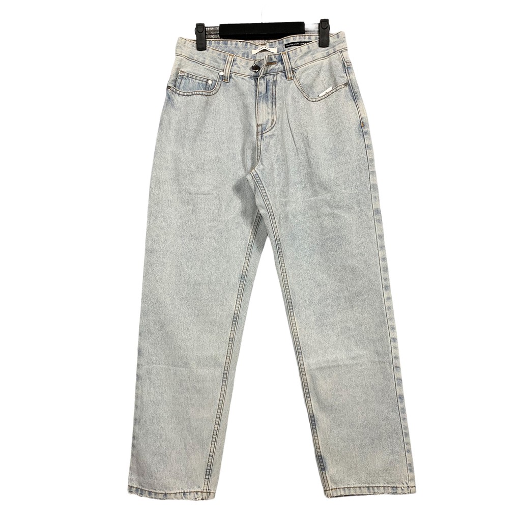 Quần Jean ống rộng dáng suông - màu xanh bạc (ảnh thật) | BigBuy360 - bigbuy360.vn