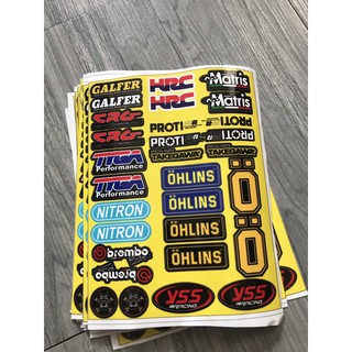 Ticker tấm logo lớn dán xe máy Rẻ Vô Địch