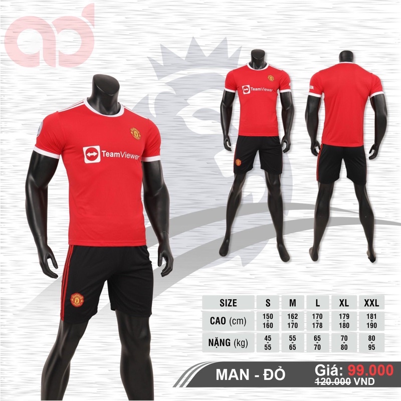 ĐỒ THỂ THAO MU CAO CẤP CÁC MÀU - MANCHESTER UNITED - TRẮNG - ĐỎ - XANH