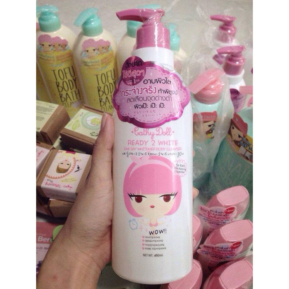 SỮA TẮM CATHY DOLL READY 2 WHITE ONE DAY WHITENER BODY CLEANSER