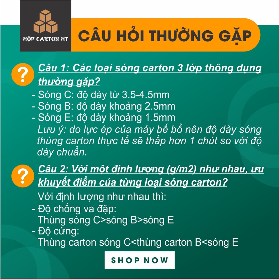 Combo 6 Hộp Carton Đóng Hàng 18x12x12 Bìa Carton Gói Hàng Đóng Trang Sức, Mỹ Phẩm Chất Liệu 3 Lớp Giá Rẻ - Hộp Carton HT