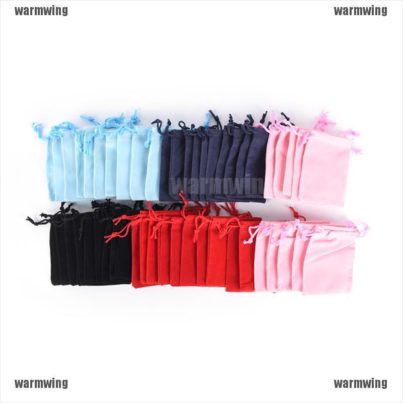 [WMW] Set 10 Túi Nhung Dây Rút 7 * 9cm Đựng Trang Sức Cho Tiệc Cưới
