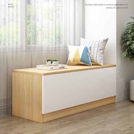 Tủ Đựng Đồ 2 Ngăn Kết Hợp Làm Ghế Ngồi Và Kệ Tivi Phong Cách Hiện Đại - GB131