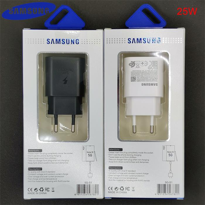 SAMSUNG Cốc Sạc Nhanh 25w PD Cho Galaxy S21 S20 Note 20 Ultra 10 Plus S20FE