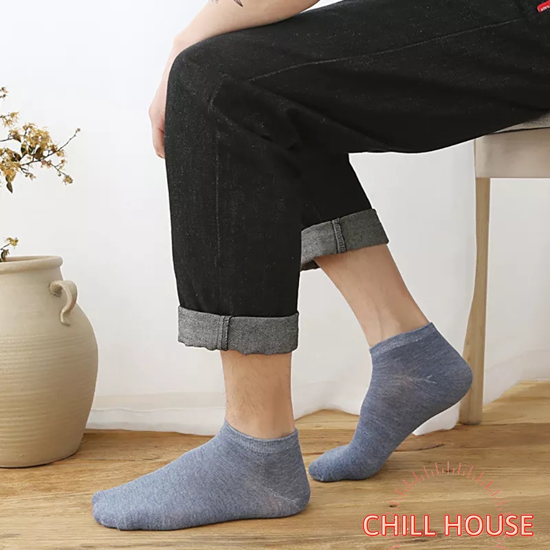 Tất cổ ngắn trơn cotton Unisex chống hôi chân T777 - CHILL HOUSE