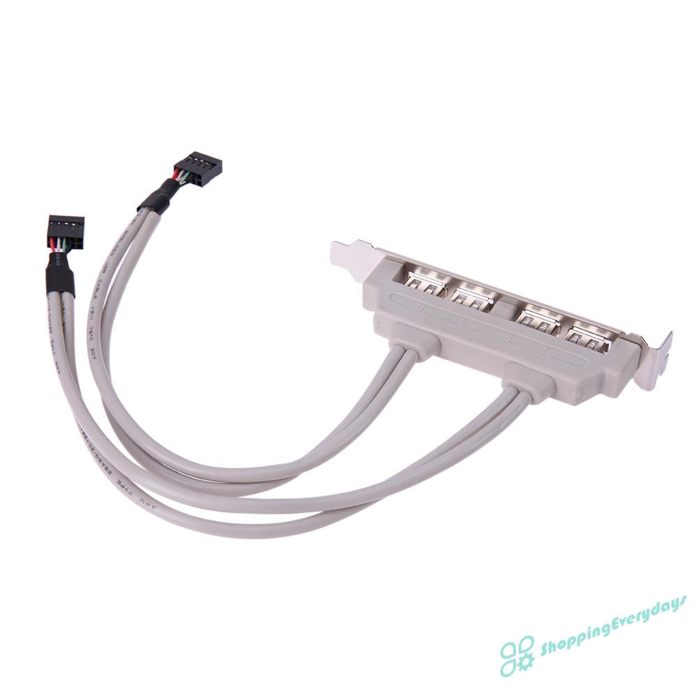 Dây Cáp Chuyển Đổi Cổng Usb 2.0 Sang Cổng Bo Mạch Chủ 9pin 4 Cổng | BigBuy360 - bigbuy360.vn