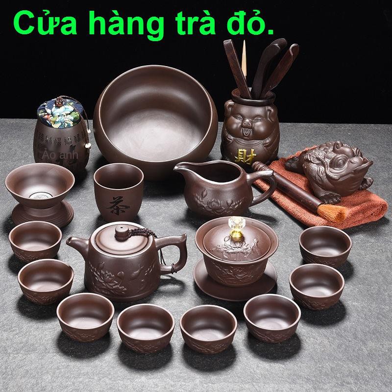 Yi Purple Sand Tea Set Home Geramic Gift Ore Mud Skill Cupnhà cửa đời sống1