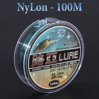 Cước câu cá nylon lure 100m dây câu cá tàng hình dùng làm dây trục và thẻo câu cá dc7