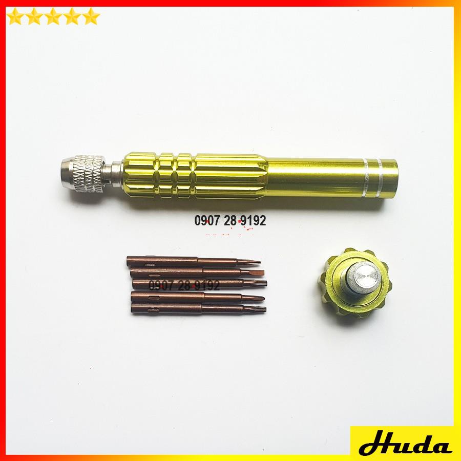 BỘ TUA VÍT 5 ĐẦU SIÊU CỨNG SỮA CHỮA ĐIỆN THOẠI Iphone, Ipad, Samsung  -  đồ làm mộc