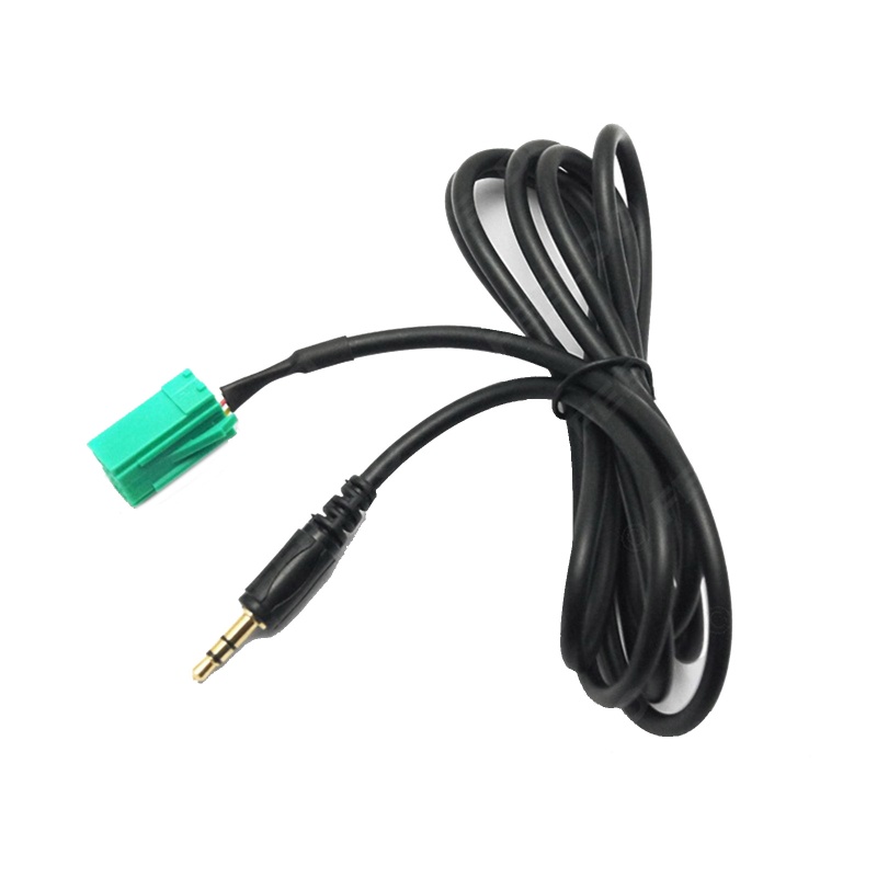 Cáp Âm Thanh AUX Màu Đen Giắc Cắm 3.5mm Chuyên Dụng Cho Xe Hơi