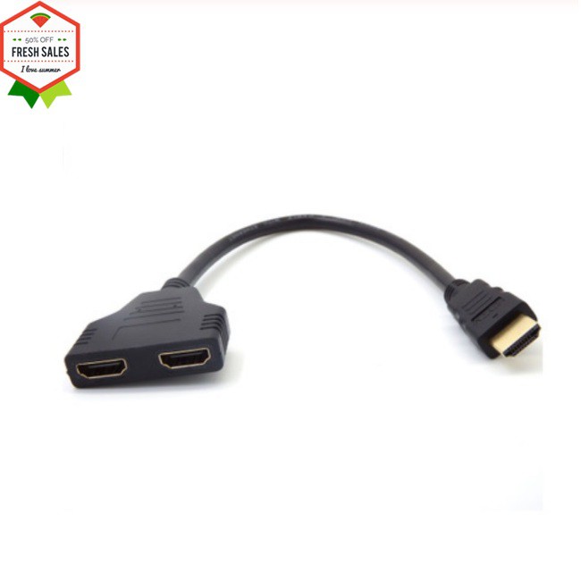 2 Port HDMI Splitter 1 In 2 Out Male to Femal Video Cable Adapter hdmi Switch Converter For Audio TV DVD