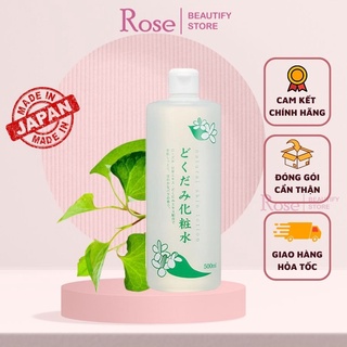 Nước hoa hồng Lotion Dokudami, toner diếp cá tía tô giúp dưỡng ẩm trắng da chính hãng từ Nhật Bản 500ml Rose.beautify