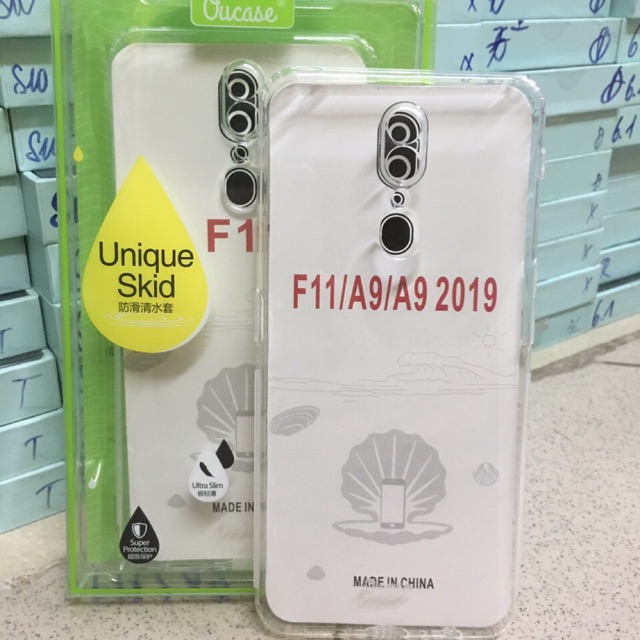 Ốp OU CASE dẻo silicon Oppo F11 /A9/A9-2019 trong suốt chống ố vàng