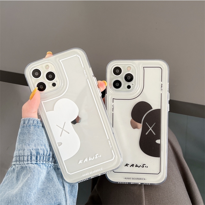 Ốp Điện Thoại Trong Suốt In Hình Gấu Hoạt Hình Cho iPhone 7+ 8+ 8 7 Plus 11 12 13 Pro MAX X XS MAX XR