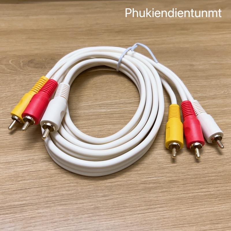 Dây cáp AV/RCA 3 ra 3 1.5m chính hãng