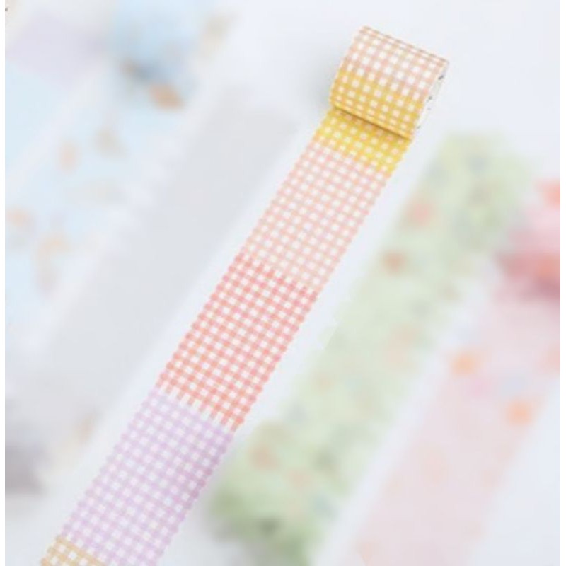 (CHIẾT CHU KÌ 35 CM) WASHI CARO PASTEL