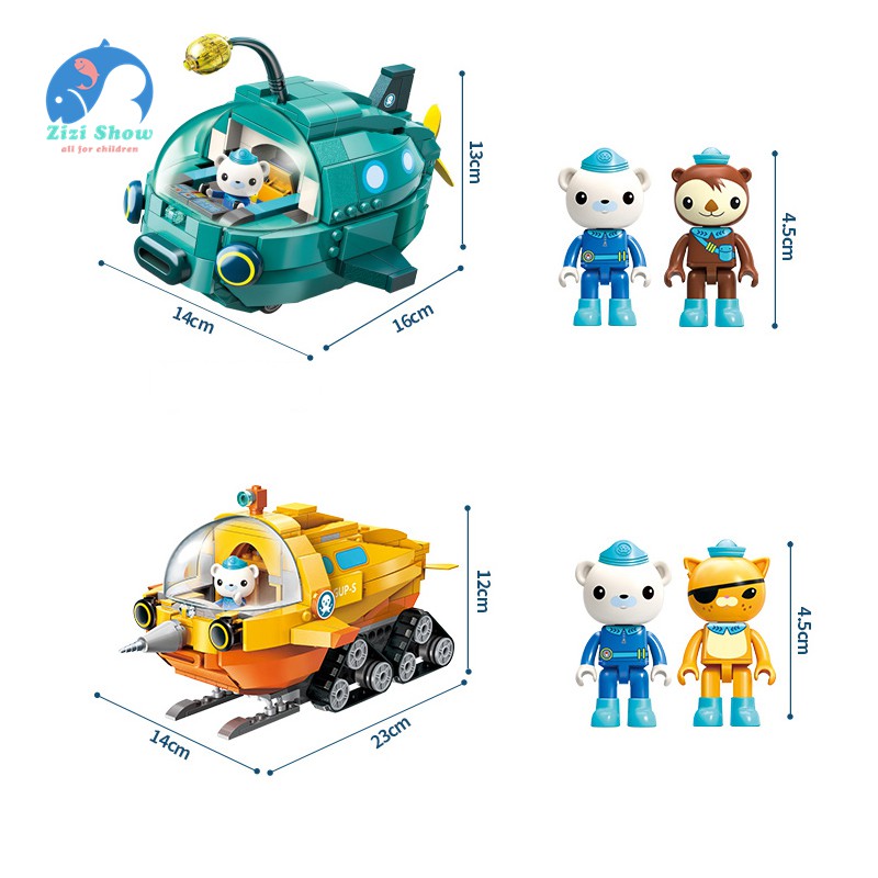 Set đồ chơi lắp ráp mô hình The Octonauts sáng tạo cho bé